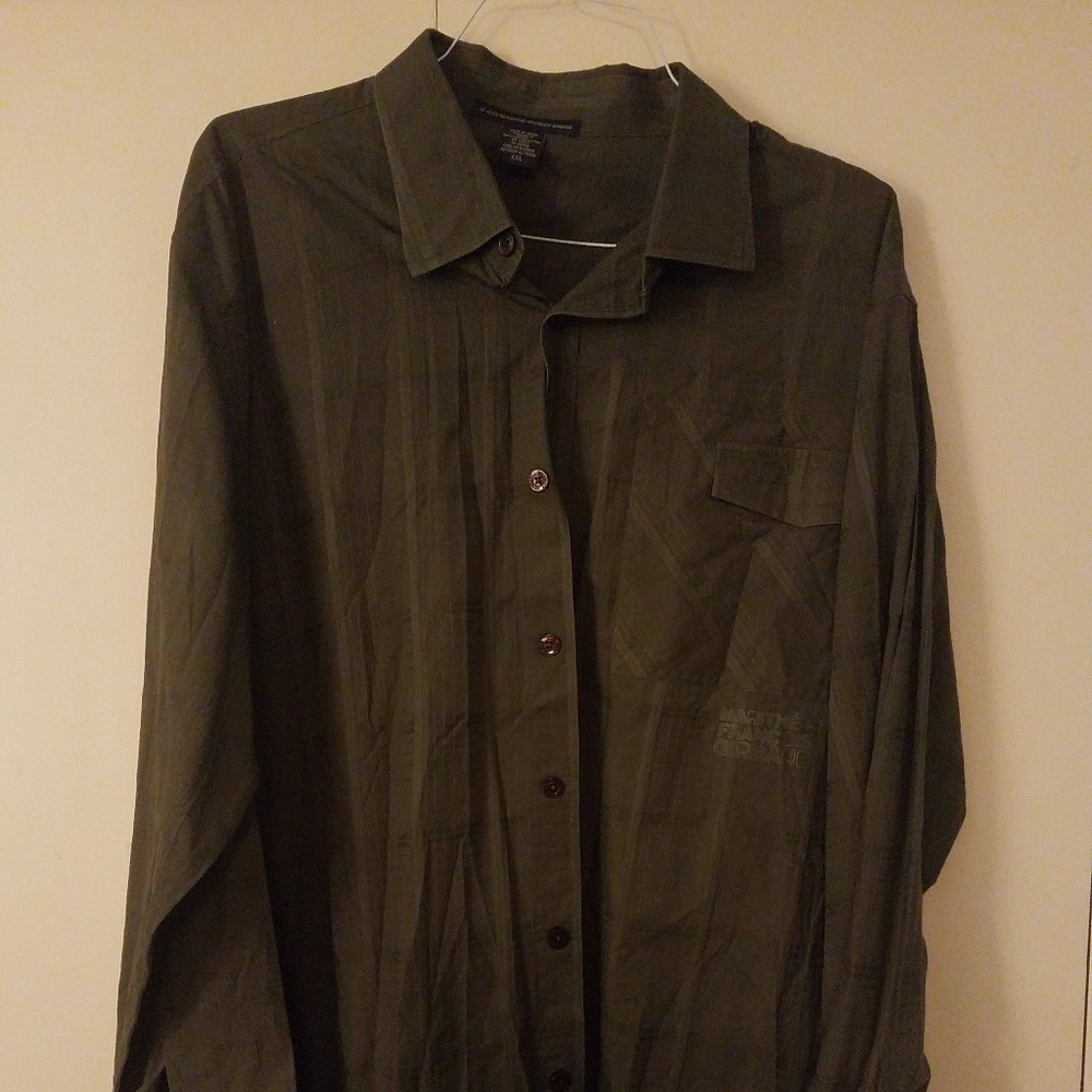 Francois Girbaud - XXL Mens Green Button Down